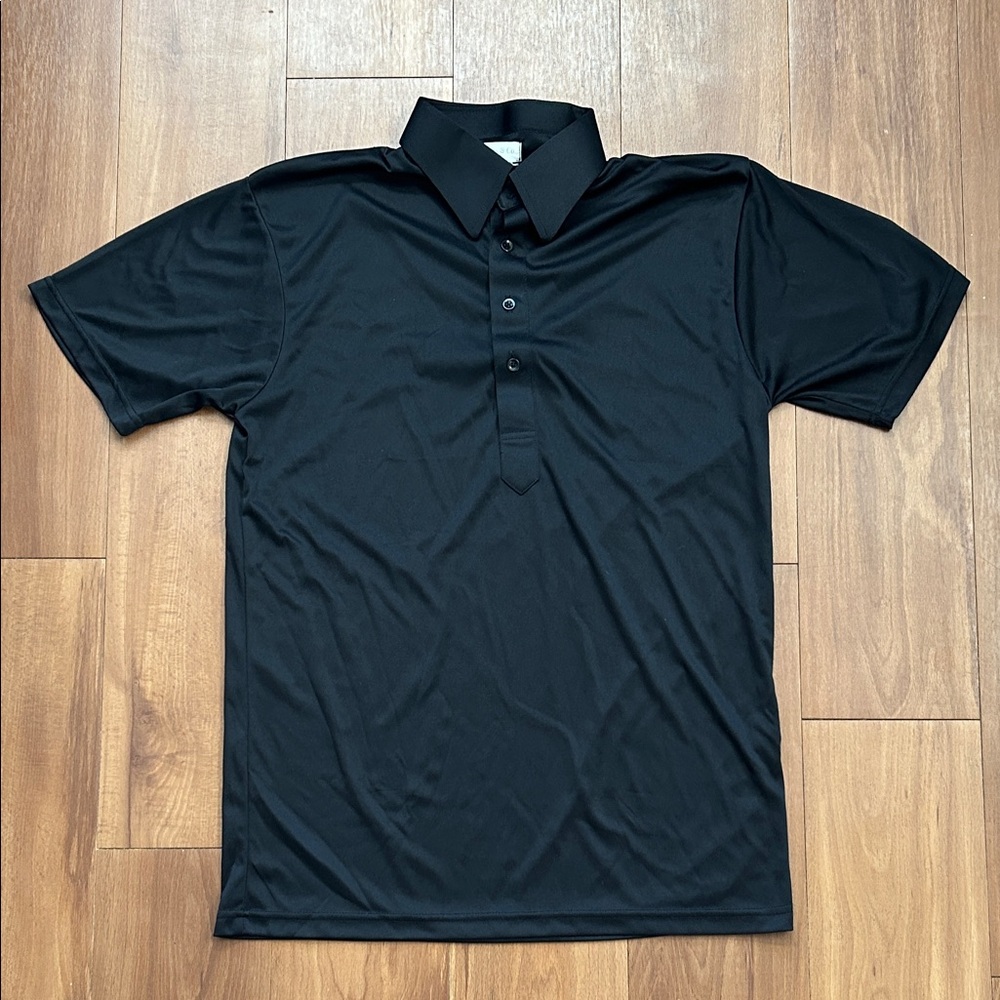 Collars & Co. Black Polo Shirt Medium